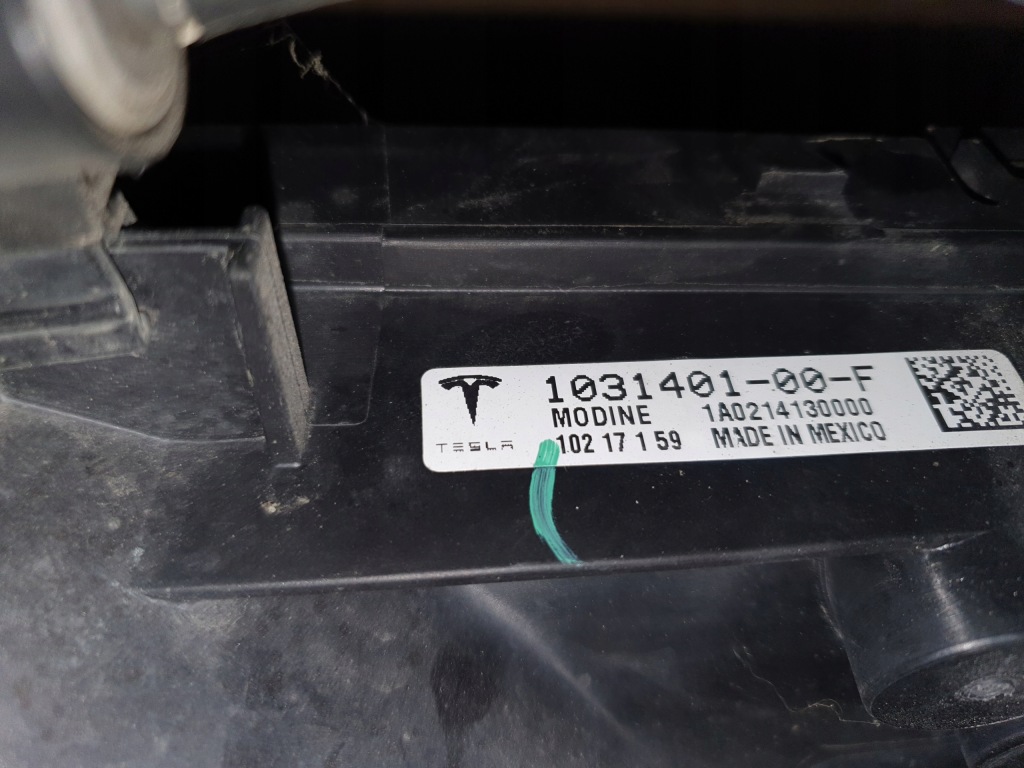 фото №3, Tesla x корпус радіатора вентилятор вентилятор модуль