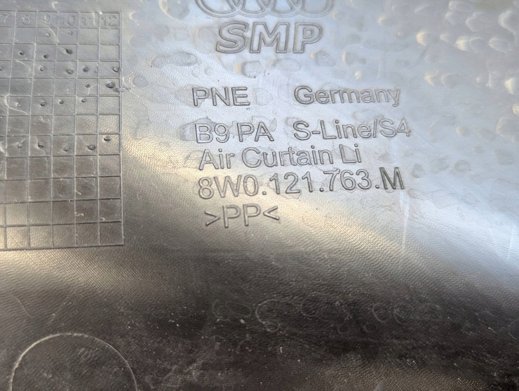 фото №11, Audi a4 b9 8w 2019-2024 lift s-line решітка заглушка бампера ліва