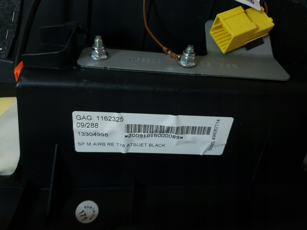 фото №6, Подушка подушка безопасности боковая сиденье opel insignia a правый