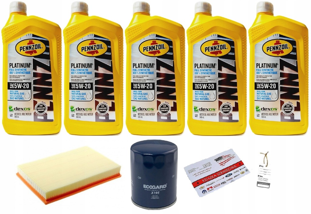 фото №1, Pennzoil 5w20 5l + фильтры dodge ram 3,7 2007-2008