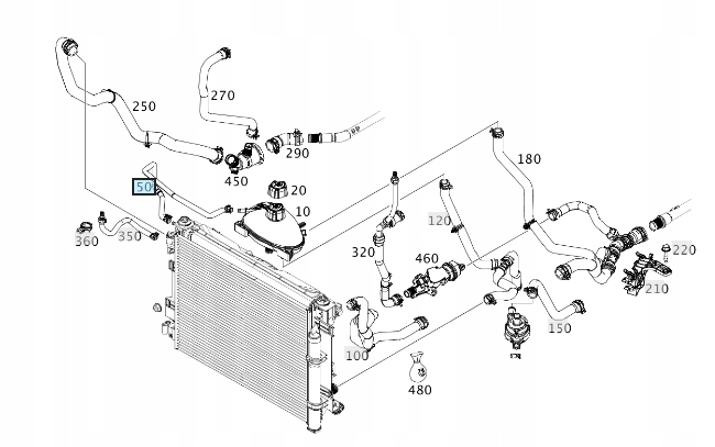 фото №1, Шланг wody smart forfour w453 a4534700564