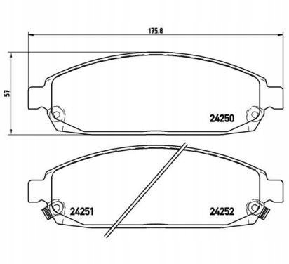 фото №1, Brembo гальмівні колодки гальмівні jeep commander