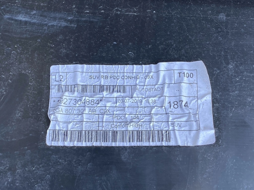 фото №7, Vw t-roc накладка бампера задняя 2ga807301ab