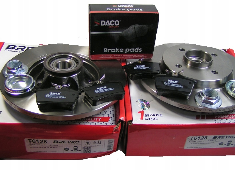 фото №1, Тормозные диски+ подшипник тормозные колодки задняя citroen berlingo peugeot partner 2008 -