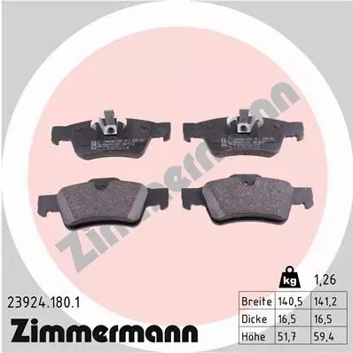 фото №3, Zimmermann гальмівні диски+ гальмівні колодки t mercedes gl x164 330mm