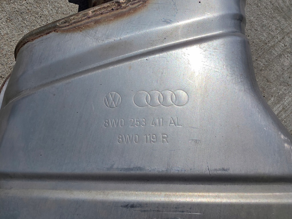 фото №12, Гаситель выхлоп комплект audi a4 b9 a5 8w 2.0 tdi 8w0253611r 8w0253411al !!!