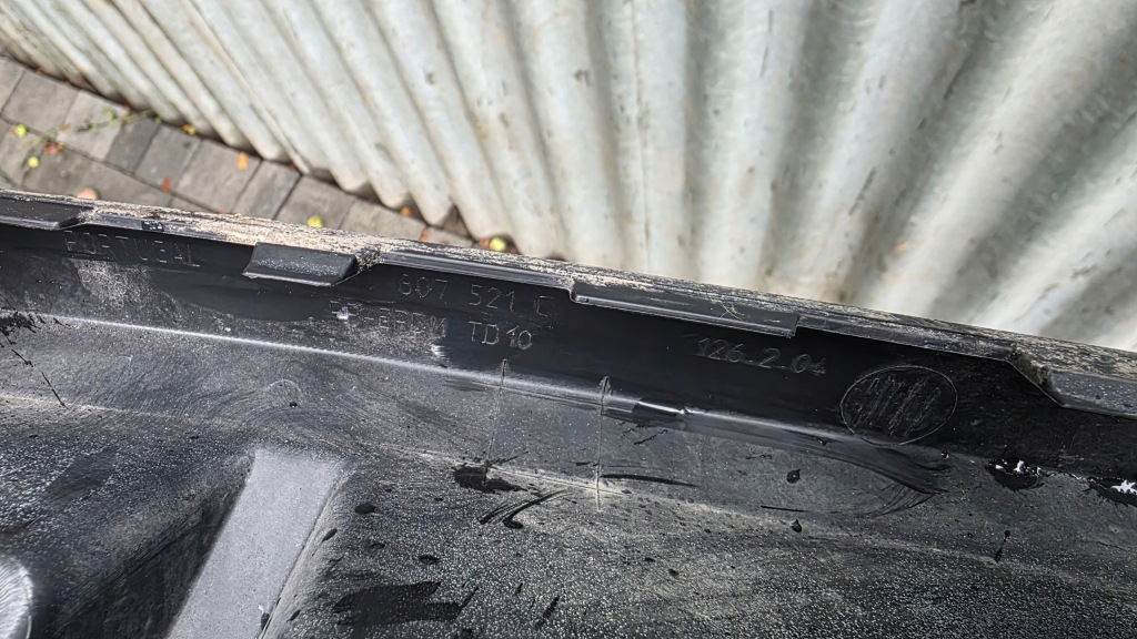 Купить Накладка спойлер диффузор бампера задний vw sharan 2