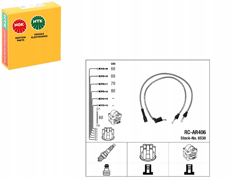 фото №1, Набор трубопровод зажигания alfa romeo 75 90 gtv