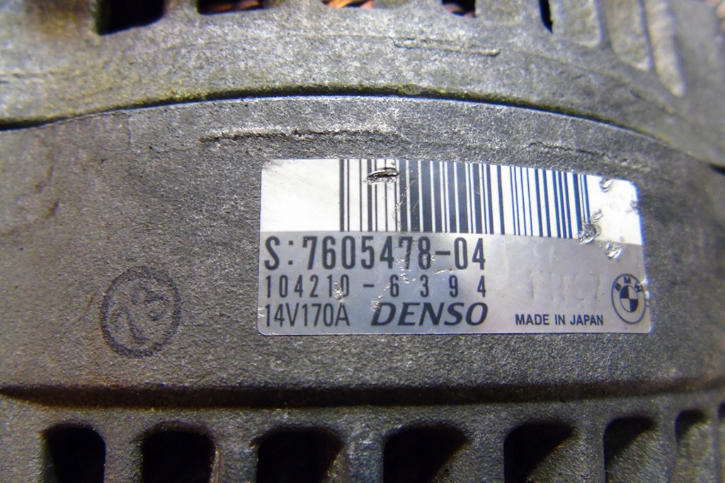 фото №6, Генератор bmw z4 roadster e89 760547804 2.0l бензиновый 180kw 2017