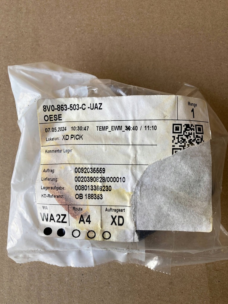 фото №7, Audi a3 8v крепление кронштейн багажника orygin.