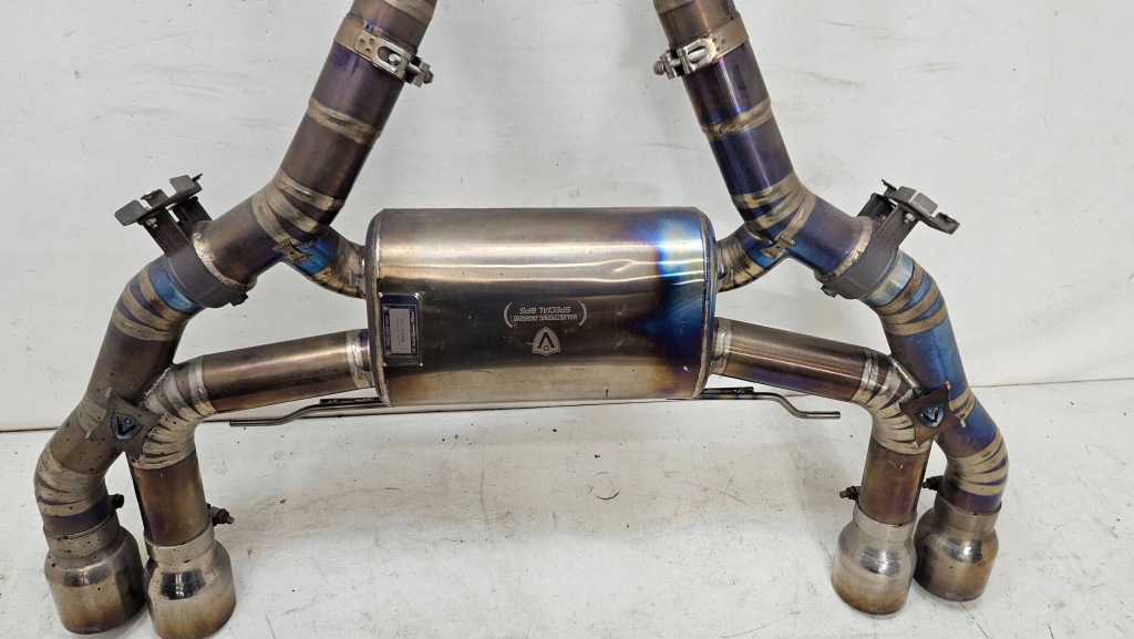 фото №11, Вихлоп гасник титановий bmw x3m x4m f98 f97 valvetronic designs special