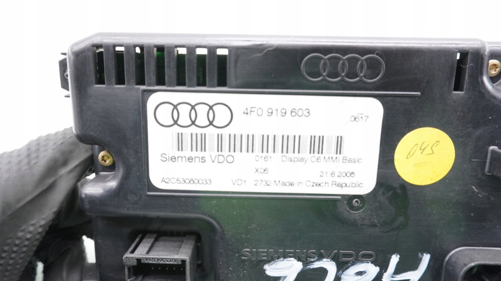 фото №4, Audi a6 c6 дисплей радіо / gps 4f0919603