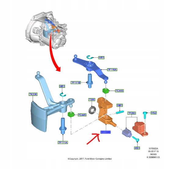 фото №9, Оригінальний номер ford 2390400 element вибірник коробки передач
