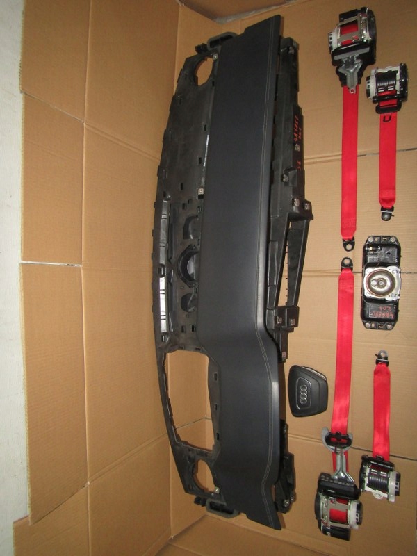 фото №5, Кожа приборная панель консоль подушка безопасности a6 a7 c8 s6 rs6 4k rs7 проекционный дисплей оригинал светлая nić