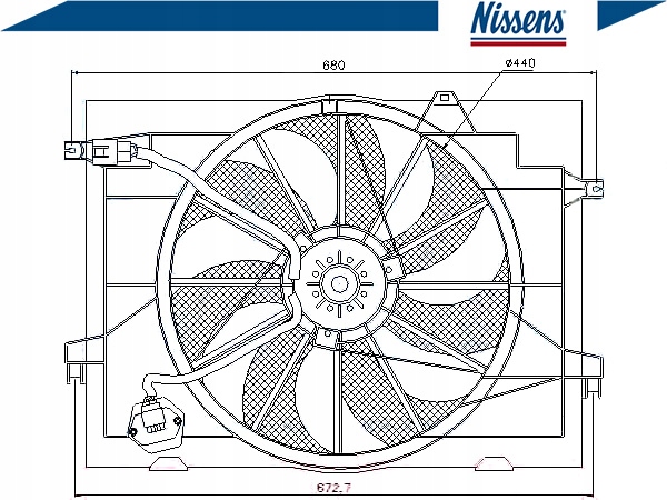 фото №2, Вентилятор радиатора [nissens]