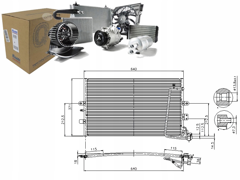 фото №1, Nissens конденсатор радиатор кондиционера 4541215 5