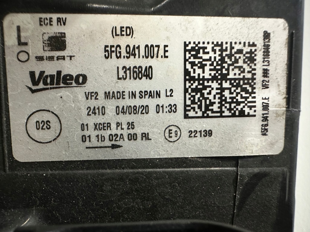 фото №13, Seat leon iv cupra formentor лампа левая full led europa 5fg941007e