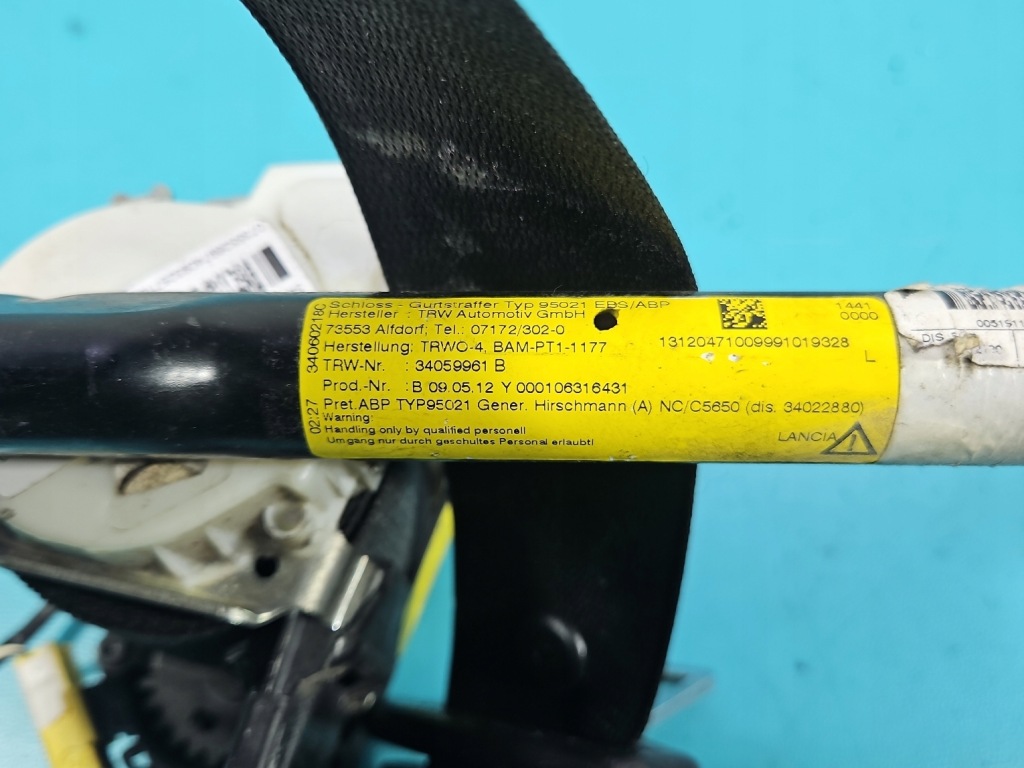 Ремінь безпеки перед лівий водія lancia delta iii 08-14 5d eu Київ