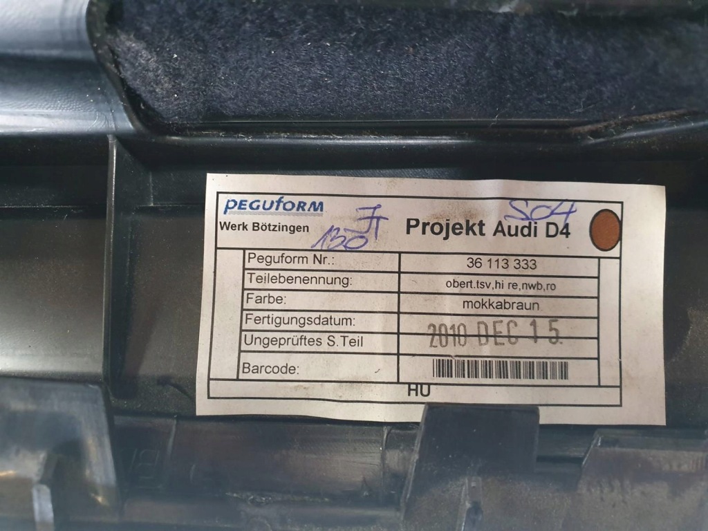 фото №8, Обшивка правий задня balao bang audi a8 d4 przed lift