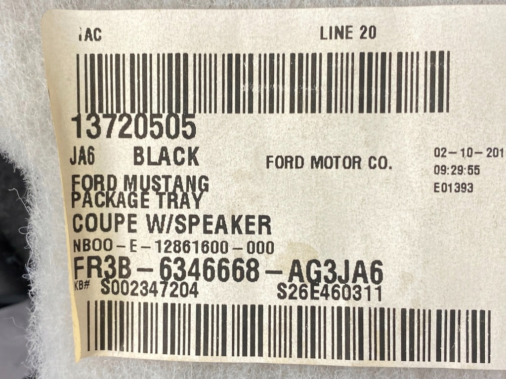 фото №7, Полка обивка задняя ford mustang vi 2015+