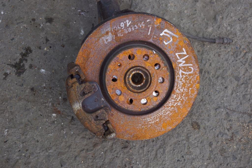 фото №4, Поворотный кулак левый перед skoda superb ii lift 1.6 tdi