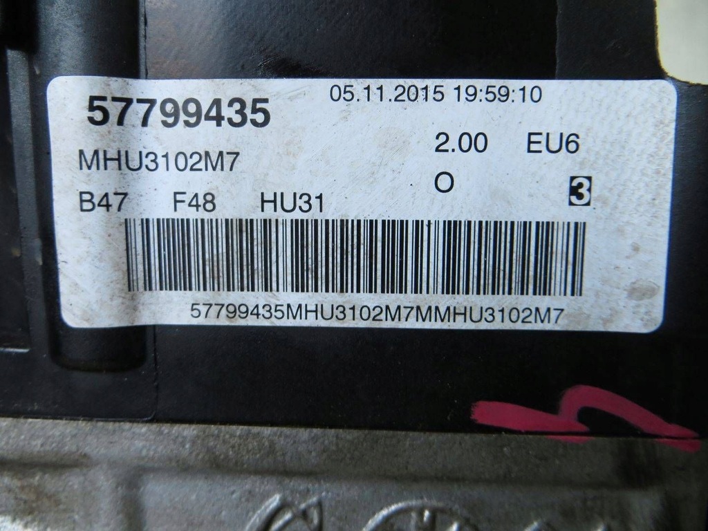 фото №7, Bmw x1 f48 2.0d двигатель блок двигателя b47c20a 14-