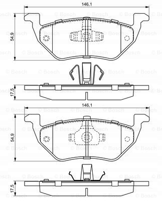 фото №2, Тормозные диски тормозные колодки задняя bosch ford maverick
