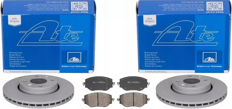 фото №1, Ate гальмівні диски+ гальмівні колодки перед dacia jogger logan sandero renault clio v 258mm