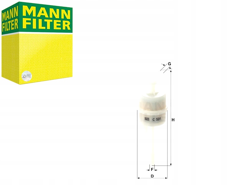 фото №1, Mann-filter c 52/1 фільтр, вентиляція бака пального