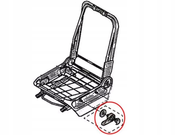 фото №4, Ручка ручка кронштейн ручка спинка сидіння l renault trafic ii kangoo clio i