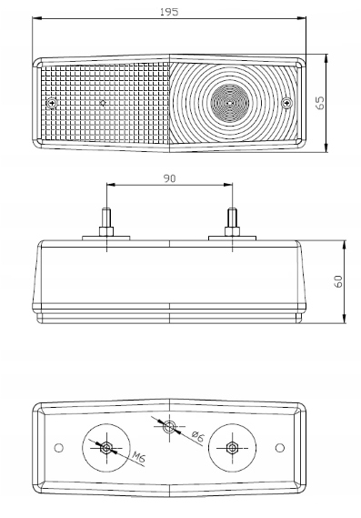 фото №10, Набір світло причепа лампи задні відбивачі трикутник штекер шланг 5m