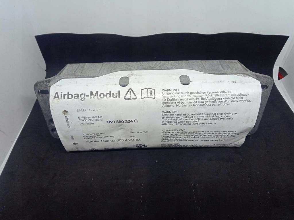 фото №6, Подушка пасажира подушка безпеки vw golf v 1k0880204g