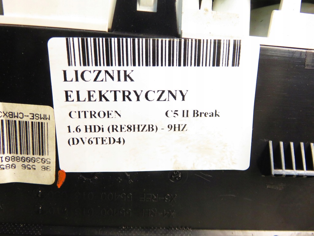 фото №10, Лічильник citroen c5 ii break 1.6 hdi re8hzb - 9hz dv6ted4 9655608580
