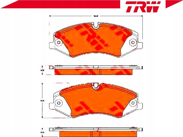 фото №3, Гальмівні колодки гальмівні land rover перед range rover 3,6