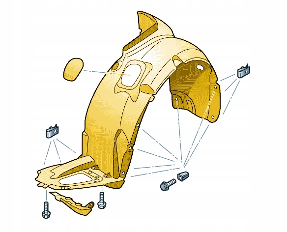 фото №1, Оригинал seat подкрылок левый перед toledo 5ja809957e