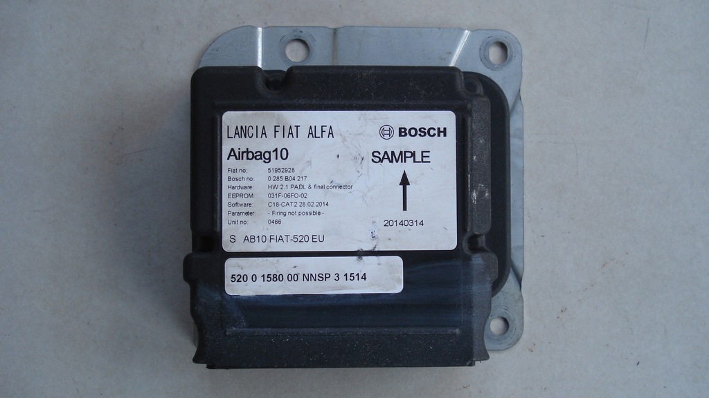 фото №1, Датчик подушка безопасности 51952928 0285b04217 jeep renegade