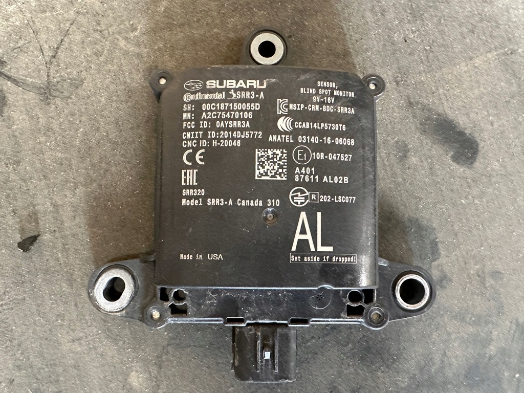 фото №1, Датчик мёртвая зона радар blindspot subaru outback v 2018- usa