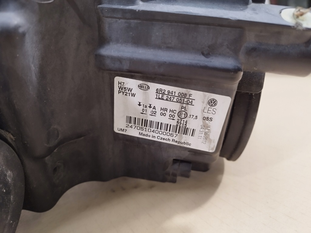 фото №9, Лампа права перед передня vw polo 5 v 6r lata 2009-2014 angielska