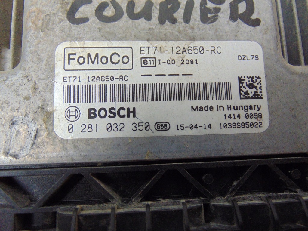 фото №6, Бортовий комп'ютер блок керування двигуна ford transit courier