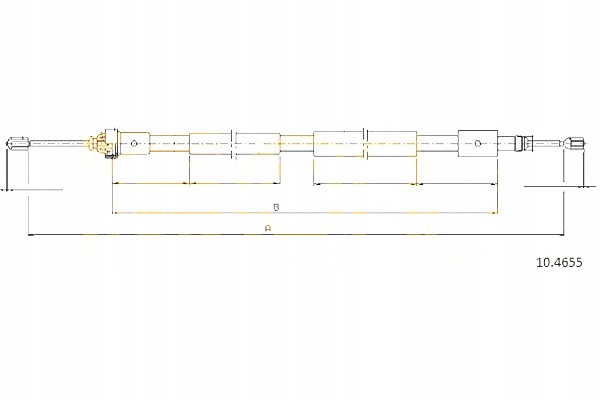 фото №1, Cofle трос гальма ручного citroen xsara picasso