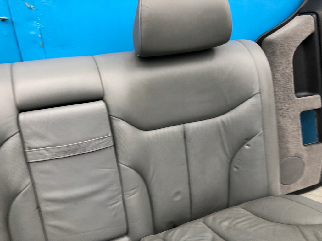 фото №8, Mercedes w140 lift long сиденья заднее сиденье обивка кожа серые