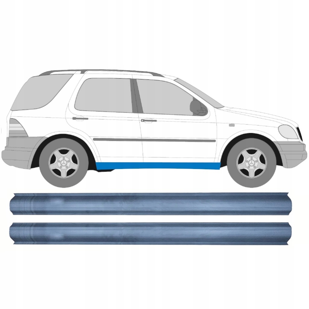 фото №1, Ремкомплект поріг do mercedes m-class ml w163 1998-2005 / ліва = права