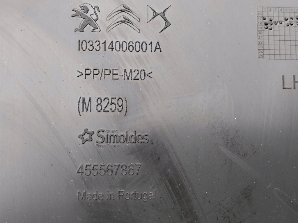 фото №4, Citroen c3 aircross защита стойка среднего левая