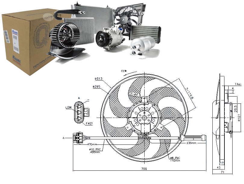 фото №1, Nissens 85775 вентилятор, охлаждение двигателя