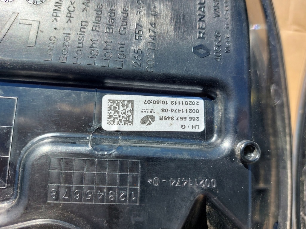 фото №5, Лампы задняя задние renault zoe lift led 19- комплект