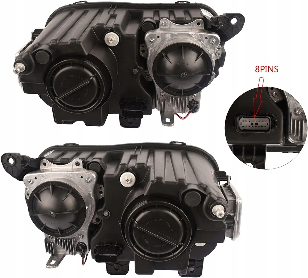 фото №7, Dodge challenger 2015-2023 лампа ксенон led лівий + правий повний