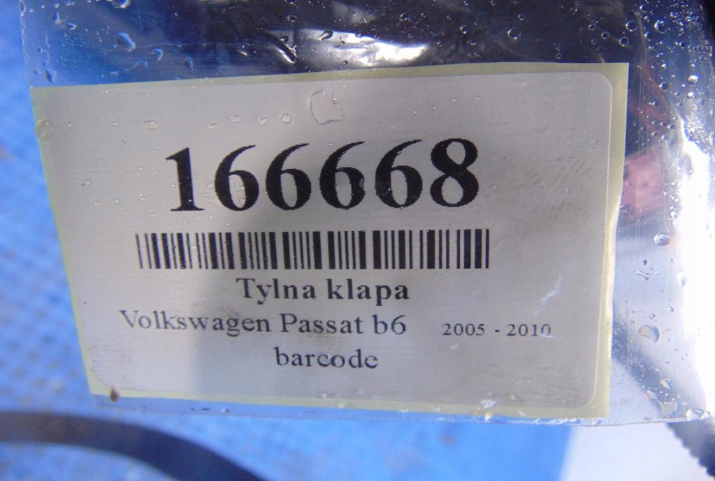 фото №15, Volkswagen passat b6 задняя крышка багажника