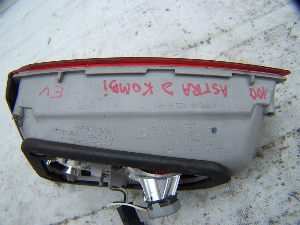 фото №6, Astra j kombi j лампа левая w крышка eu