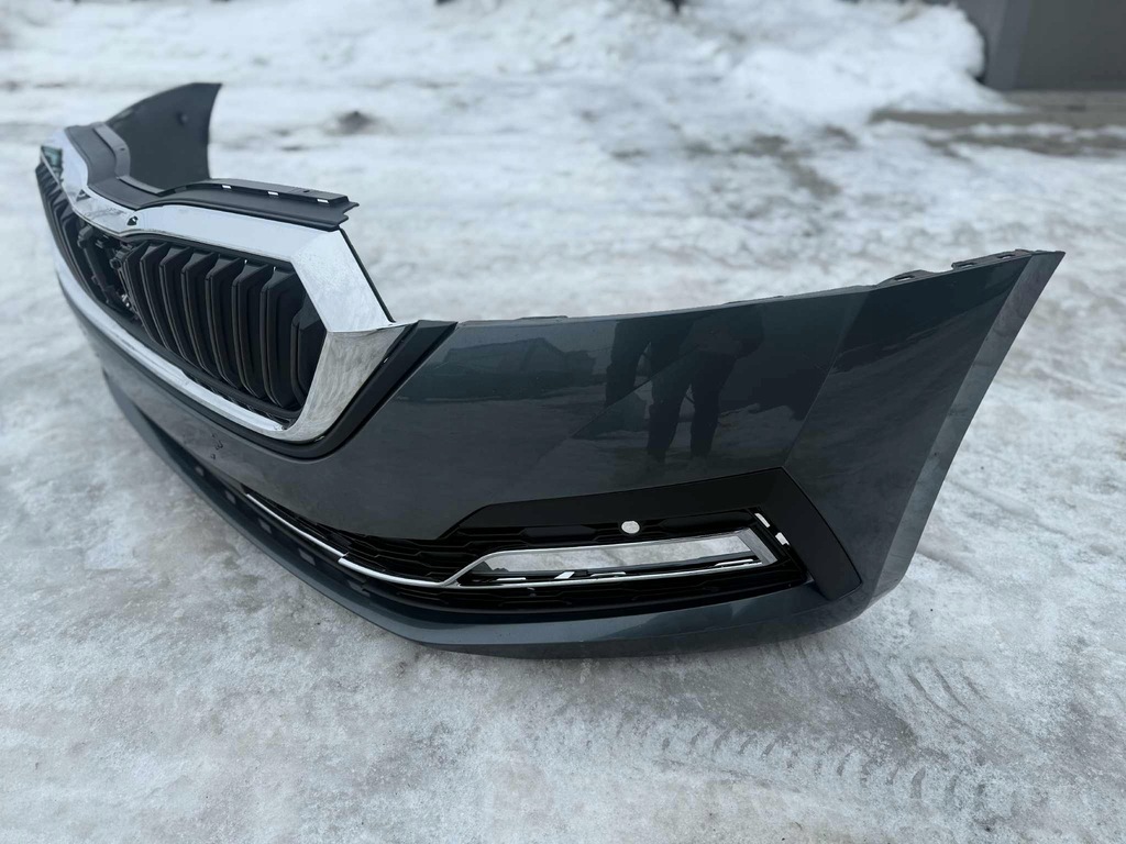 фото №12, Skoda octavia iv бампер перед передний решётка радиатора pod радар 20-24 lf7c