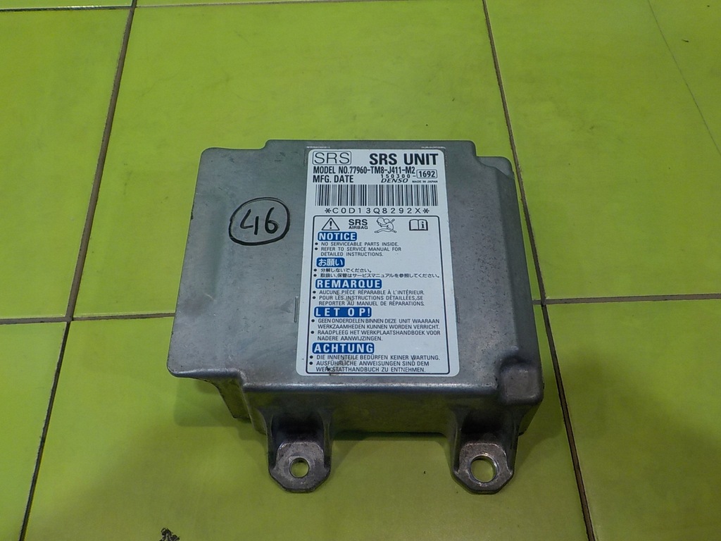 фото №1, Honda insight ii 10r 5d датчик модуль подушка безопасности 77960-tm8-j411-m2